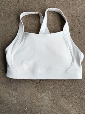 Old Navy White Racerback Sports Bra